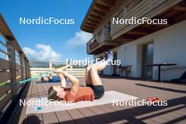 09.07.2024, Lavaze, Italy (ITA): Cyril Faehndrich (SUI), Nadine Faehndrich (SUI), (l-r)  - Cross-Country summer training, Lavaze (ITA). www.nordicfocus.com. © Vanzetta/NordicFocus. Every downloaded picture is fee-liable.