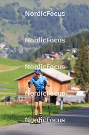 07.08.2024, Lenzerheide, Switzerland (SUI): Ilan Pittier (SUI) - Cross-Country summer training, Lenzerheide (SUI). www.nordicfocus.com. © Manzoni/NordicFocus. Every downloaded picture is fee-liable.