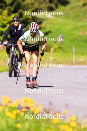 04.06.2024, Lenzerheide, Switzerland (SUI): Victoria Carl (GER) - Cross-Country training, Lenzerheide (SUI). www.nordicfocus.com. © Manzoni/NordicFocus. Every downloaded picture is fee-liable.