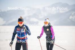 19.06.2024, Tignes, France (FRA): Delphine Claudel (FRA) - Cross-Country summer training, Tignes (FRA). www.nordicfocus.com. © Authamayou/NordicFocus. Every downloaded picture is fee-liable.