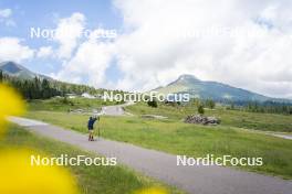 09.07.2024, Lavaze, Italy (ITA): Cyril Faehndrich (SUI) - Cross-Country summer training, Lavaze (ITA). www.nordicfocus.com. © Vanzetta/NordicFocus. Every downloaded picture is fee-liable.