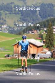 07.08.2024, Lenzerheide, Switzerland (SUI): Ilan Pittier (SUI) - Cross-Country summer training, Lenzerheide (SUI). www.nordicfocus.com. © Manzoni/NordicFocus. Every downloaded picture is fee-liable.