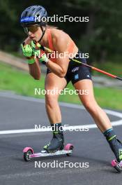 15.08.2024, Ulrichen, Switzerland (SUI): Katharina Hennig (GER) - Cross-Country summer training, Ulrichen (SUI). www.nordicfocus.com. © Manzoni/NordicFocus. Every downloaded picture is fee-liable.