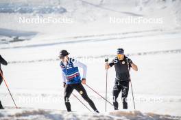 19.06.2024, Tignes, France (FRA): Jules Lapierre (FRA), Jules Chappaz (FRA), (l-r) - Cross-Country summer training, Tignes (FRA). www.nordicfocus.com. © Authamayou/NordicFocus. Every downloaded picture is fee-liable.