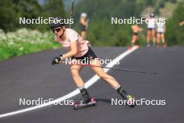 15.08.2024, Ulrichen, Switzerland (SUI): Katherine Sauerbrey (GER) - Cross-Country summer training, Ulrichen (SUI). www.nordicfocus.com. © Manzoni/NordicFocus. Every downloaded picture is fee-liable.