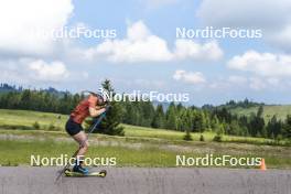 09.07.2024, Lavaze, Italy (ITA): Nadine Faehndrich (SUI) - Cross-Country summer training, Lavaze (ITA). www.nordicfocus.com. © Vanzetta/NordicFocus. Every downloaded picture is fee-liable.