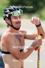 24.07.2024, Premanon, France (FRA): Hugo Lapalus (FRA) - Cross-Country summer training, Premanon (FRA). www.nordicfocus.com. © Manzoni/NordicFocus. Every downloaded picture is fee-liable.