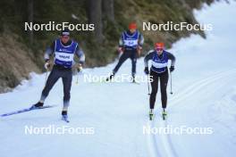 07.11.2024, Davos, Switzerland (SUI): Valerio Grond (SUI), Nadia Kaelin (SUI), (l-r) - Cross-Country training, snowfarming track, Davos (SUI). www.nordicfocus.com. © Manzoni/NordicFocus. Every downloaded picture is fee-liable.