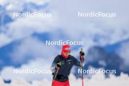 22.06.2024, Les Diablerets, Switzerland (SUI): Antonin Savary (SUI) - Cross-Country summer training on the Glacier 3000, Les Diablerets (SUI). www.nordicfocus.com. © Manzoni/NordicFocus. Every downloaded picture is fee-liable.