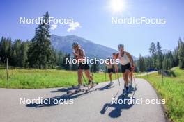 06.08.2024, Lenzerheide, Switzerland (SUI): Desiree Steiner (SUI), Nadia Kaelin (SUI), (l-r) - Cross-Country summer training, Lenzerheide (SUI). www.nordicfocus.com. © Manzoni/NordicFocus. Every downloaded picture is fee-liable.