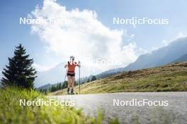 09.07.2024, Lavaze, Italy (ITA): Nadine Faehndrich (SUI) - Cross-Country summer training, Lavaze (ITA). www.nordicfocus.com. © Vanzetta/NordicFocus. Every downloaded picture is fee-liable.