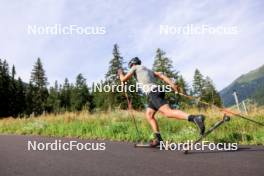 15.08.2024, Ulrichen, Switzerland (SUI): Lucas Boegl (GER) - Cross-Country summer training, Ulrichen (SUI). www.nordicfocus.com. © Manzoni/NordicFocus. Every downloaded picture is fee-liable.