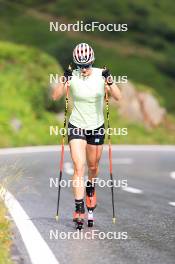 14.08.2024, Ulrichen, Switzerland (SUI): Victoria Carl (GER) - Cross-Country summer training, Ulrichen (SUI). www.nordicfocus.com. © Manzoni/NordicFocus. Every downloaded picture is fee-liable.