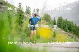 19.06.2024, Tignes, France (FRA): Remi Bourdin (FRA) - Cross-Country summer training, Tignes (FRA). www.nordicfocus.com. © Authamayou/NordicFocus. Every downloaded picture is fee-liable.