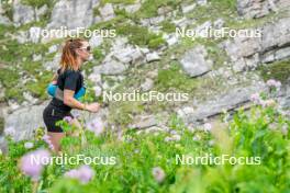 19.06.2024, Tignes, France (FRA): Mélissa Gal (FRA) - Cross-Country summer training, Tignes (FRA). www.nordicfocus.com. © Authamayou/NordicFocus. Every downloaded picture is fee-liable.