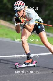 15.08.2024, Ulrichen, Switzerland (SUI): Victoria Carl (GER) - Cross-Country summer training, Ulrichen (SUI). www.nordicfocus.com. © Manzoni/NordicFocus. Every downloaded picture is fee-liable.