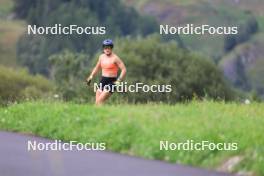 15.08.2024, Ulrichen, Switzerland (SUI): Katharina Hennig (GER) - Cross-Country summer training, Ulrichen (SUI). www.nordicfocus.com. © Manzoni/NordicFocus. Every downloaded picture is fee-liable.