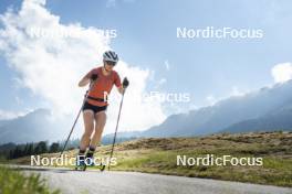 09.07.2024, Lavaze, Italy (ITA): Nadine Faehndrich (SUI) - Cross-Country summer training, Lavaze (ITA). www.nordicfocus.com. © Vanzetta/NordicFocus. Every downloaded picture is fee-liable.