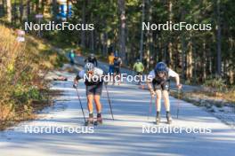 12.10.2024, Ramsau am Dachstein, Austria (AUT): Paul Graef (GER), Luca Petzold (GER), (l-r) - Cross-Country summer training, Ramsau am Dachstein (AUT). www.nordicfocus.com. © Manzoni/NordicFocus. Every downloaded picture is fee-liable.