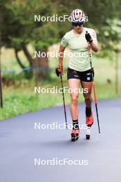 14.08.2024, Ulrichen, Switzerland (SUI): Victoria Carl (GER) - Cross-Country summer training, Ulrichen (SUI). www.nordicfocus.com. © Manzoni/NordicFocus. Every downloaded picture is fee-liable.