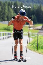 06.08.2024, Lenzerheide, Switzerland (SUI): Ilan Pittier (SUI) - Cross-Country summer training, Lenzerheide (SUI). www.nordicfocus.com. © Manzoni/NordicFocus. Every downloaded picture is fee-liable.