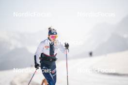 19.06.2024, Tignes, France (FRA): Léna Quintin (FRA) - Cross-Country summer training, Tignes (FRA). www.nordicfocus.com. © Authamayou/NordicFocus. Every downloaded picture is fee-liable.