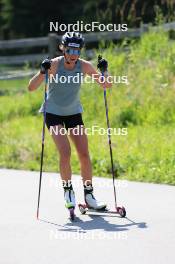 18.07.2024, Lenzerheide, Switzerland (SUI): Lea Fischer (SUI) - Cross-Country summer training, Lenzerheide (SUI). www.nordicfocus.com. © Manzoni/NordicFocus. Every downloaded picture is fee-liable.