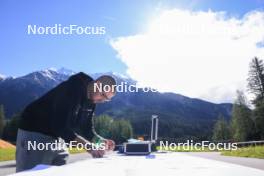 04.06.2024, Lenzerheide, Switzerland (SUI): Lars Ruckstuhl (SUI) - Cross-Country training, Lenzerheide (SUI). www.nordicfocus.com. © Manzoni/NordicFocus. Every downloaded picture is fee-liable.