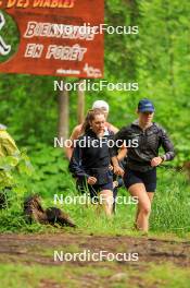 21.06.2024, Les Diablerets, Switzerland (SUI): Marina Kaelin (SUI), Nadia Kaelin (SUI), (l-r) - Cross-Country summer training, Les Diablerets (SUI). www.nordicfocus.com. © Manzoni/NordicFocus. Every downloaded picture is fee-liable.