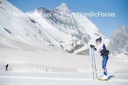 19.06.2024, Tignes, France (FRA): Léna Quintin (FRA) - Cross-Country summer training, Tignes (FRA). www.nordicfocus.com. © Authamayou/NordicFocus. Every downloaded picture is fee-liable.