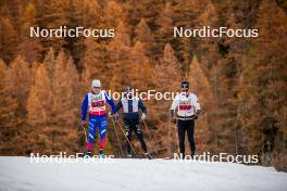 09.11.2024, Bessans, France (FRA): Jules Chappaz (FRA), Théo Schely (FRA), (l-r) - Cross-Country summer training, Bessans (FRA). www.nordicfocus.com. © Authamayou/NordicFocus. Every downloaded picture is fee-liable.