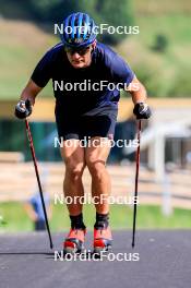 15.08.2024, Ulrichen, Switzerland (SUI): Anian Sossau (GER) - Cross-Country summer training, Ulrichen (SUI). www.nordicfocus.com. © Manzoni/NordicFocus. Every downloaded picture is fee-liable.