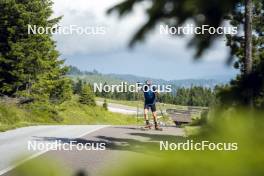 09.07.2024, Lavaze, Italy (ITA): Cyril Faehndrich (SUI) - Cross-Country summer training, Lavaze (ITA). www.nordicfocus.com. © Vanzetta/NordicFocus. Every downloaded picture is fee-liable.