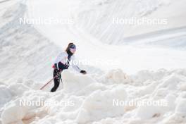 18.06.2024, Tignes, France (FRA): Mélissa Gal (FRA) - Cross-Country summer training, Tignes (FRA). www.nordicfocus.com. © Authamayou/NordicFocus. Every downloaded picture is fee-liable.