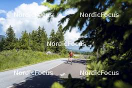 09.07.2024, Lavaze, Italy (ITA): Nadine Faehndrich (SUI) - Cross-Country summer training, Lavaze (ITA). www.nordicfocus.com. © Vanzetta/NordicFocus. Every downloaded picture is fee-liable.