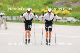 28.05.2024, Lenzerheide, Switzerland (SUI): Isai Naeff (SUI), Noe Naeff (SUI), (l-r) - Cross-Country training, Lenzerheide (SUI). www.nordicfocus.com. © Manzoni/NordicFocus. Every downloaded picture is fee-liable.