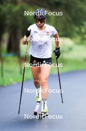 14.08.2024, Ulrichen, Switzerland (SUI): Helen Hoffmann (GER) - Cross-Country summer training, Ulrichen (SUI). www.nordicfocus.com. © Manzoni/NordicFocus. Every downloaded picture is fee-liable.