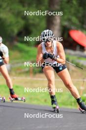 15.08.2024, Ulrichen, Switzerland (SUI): Coletta Rydzek (GER) - Cross-Country summer training, Ulrichen (SUI). www.nordicfocus.com. © Manzoni/NordicFocus. Every downloaded picture is fee-liable.