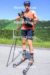 21.06.2024, Les Diablerets, Switzerland (SUI): Ilan Pittier (SUI) - Cross-Country summer training, Les Diablerets (SUI). www.nordicfocus.com. © Manzoni/NordicFocus. Every downloaded picture is fee-liable.