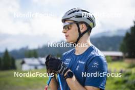 09.07.2024, Lavaze, Italy (ITA): Cyril Faehndrich (SUI) - Cross-Country summer training, Lavaze (ITA). www.nordicfocus.com. © Vanzetta/NordicFocus. Every downloaded picture is fee-liable.