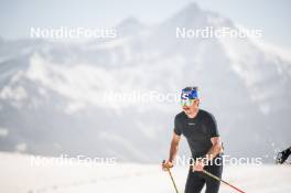 19.06.2024, Tignes, France (FRA): Hugo Lapalus (FRA) - Cross-Country summer training, Tignes (FRA). www.nordicfocus.com. © Authamayou/NordicFocus. Every downloaded picture is fee-liable.