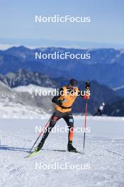 12.10.2024, Ramsau am Dachstein, Austria (AUT): Luca Petzold (GER) - Cross-Country summer training, Dachsteinglacier, Ramsau am Dachstein (AUT). www.nordicfocus.com. © Manzoni/NordicFocus. Every downloaded picture is fee-liable.