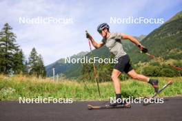 15.08.2024, Ulrichen, Switzerland (SUI): Lucas Boegl (GER) - Cross-Country summer training, Ulrichen (SUI). www.nordicfocus.com. © Manzoni/NordicFocus. Every downloaded picture is fee-liable.