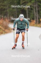 13.10.2024, Ramsau am Dachstein, Austria (AUT): Andrew Young (GBR) - Cross-Country summer training, Ramsau am Dachstein (AUT). www.nordicfocus.com. © Manzoni/NordicFocus. Every downloaded picture is fee-liable.