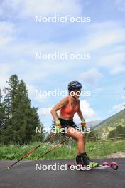 15.08.2024, Ulrichen, Switzerland (SUI): Katharina Hennig (GER) - Cross-Country summer training, Ulrichen (SUI). www.nordicfocus.com. © Manzoni/NordicFocus. Every downloaded picture is fee-liable.