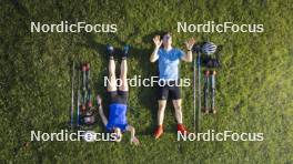 10.07.2024, Lavaze, Italy (ITA): Nadine Faehndrich (SUI), Cyril Faehndrich (SUI), (l-r)  - Cross-Country summer training, Lavaze (ITA). www.nordicfocus.com. © Vanzetta/NordicFocus. Every downloaded picture is fee-liable.