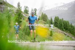 19.06.2024, Tignes, France (FRA): Lucas Chanavat (FRA) - Cross-Country summer training, Tignes (FRA). www.nordicfocus.com. © Authamayou/NordicFocus. Every downloaded picture is fee-liable.