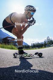 18.07.2024, Lenzerheide, Switzerland (SUI): Candide Pralong (SUI) - Cross-Country summer training, Lenzerheide (SUI). www.nordicfocus.com. © Manzoni/NordicFocus. Every downloaded picture is fee-liable.