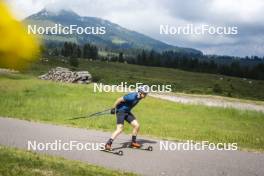 09.07.2024, Lavaze, Italy (ITA): Cyril Faehndrich (SUI) - Cross-Country summer training, Lavaze (ITA). www.nordicfocus.com. © Vanzetta/NordicFocus. Every downloaded picture is fee-liable.