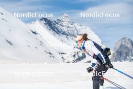 18.06.2024, Tignes, France (FRA): Léna Quintin (FRA) - Cross-Country summer training, Tignes (FRA). www.nordicfocus.com. © Authamayou/NordicFocus. Every downloaded picture is fee-liable.